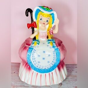SOLD Napco 1957 Fairyland Cookie Jar “Little Bo Peep”, Mint, 9.5”
